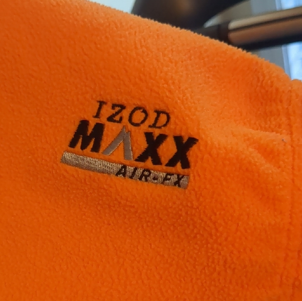 Izod Men's Orange Zip-Up Jacket - Picture 5 of 5